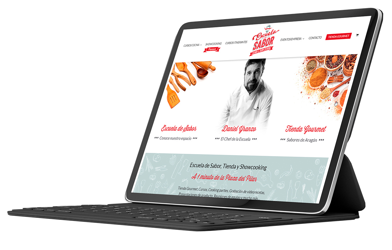 diseño web escuela de sabor