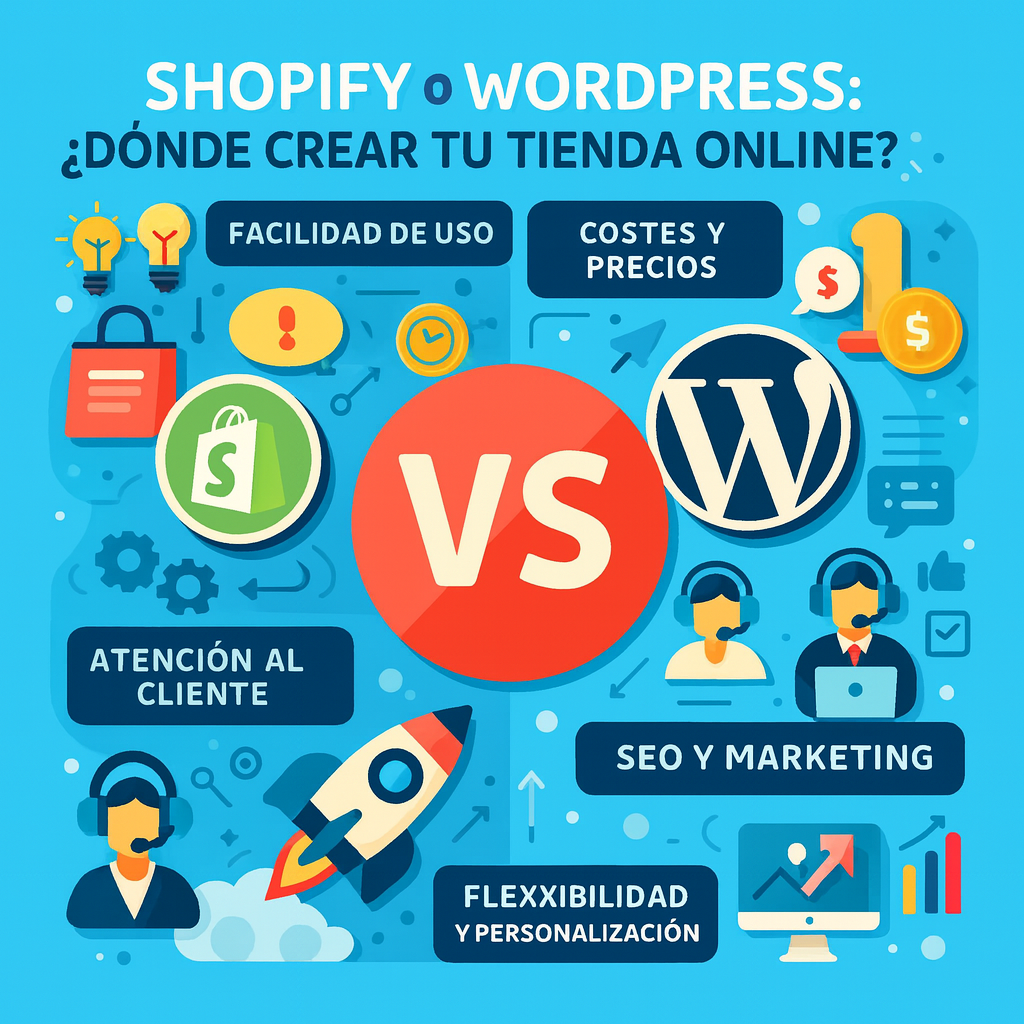 Shopify o wordpress donde crear tu tienda online
