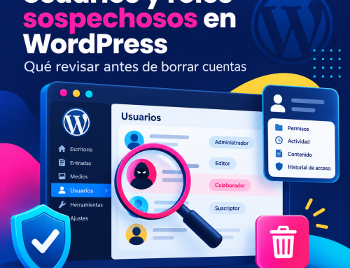 Usuarios y roles sospechosos en WordPress: qué revisar antes de borrar cuentas